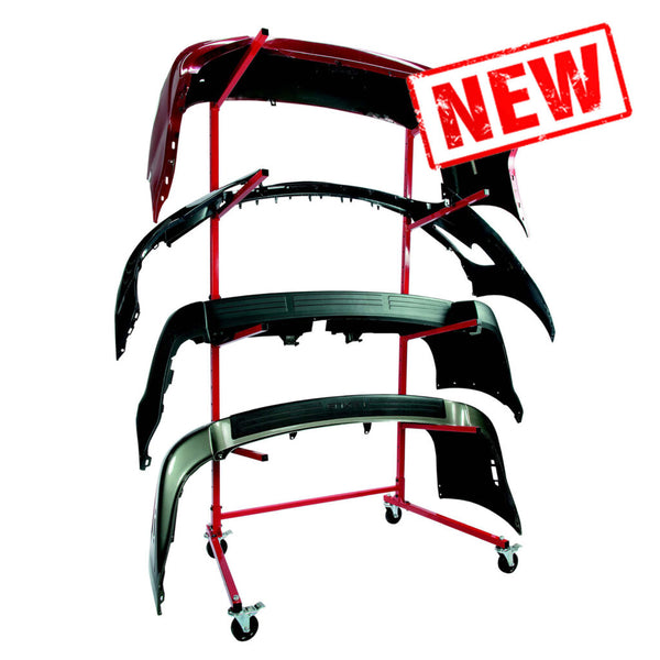 Single-Sided Mobile Bumper Storage Rack