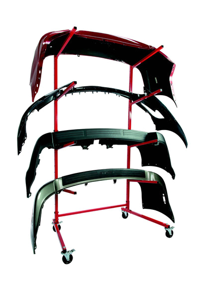 Single-Sided Mobile Bumper Storage Rack